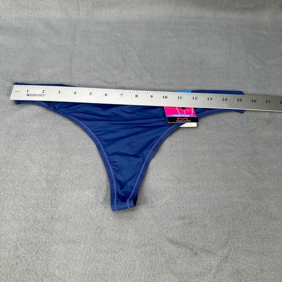 Maidenform Womens Size XL 8 Panty Thong Barely There Blue New - Picture 7 of 9
